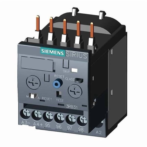 Siemens OverloadRelay,IEC,Electronic,Auto/Manual 3RB31134PB0