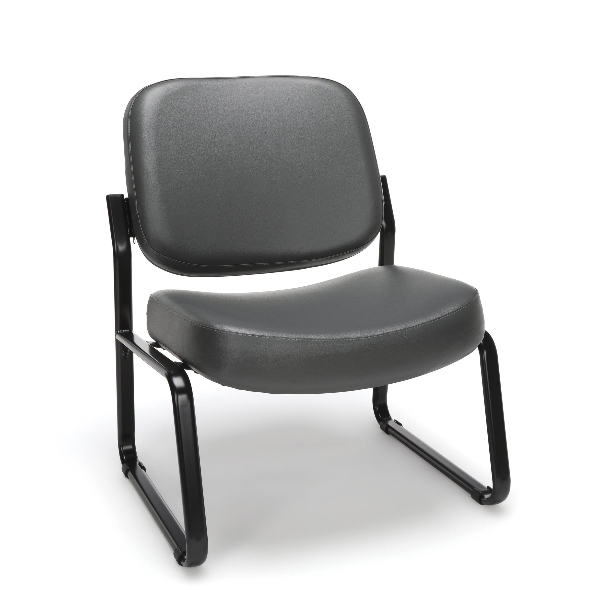 OFM Big and Tall Armless Guest and Reception Chair, in Charcoal (409