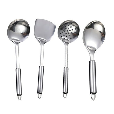 

Hanging Loop Utensils 4pcs Home Kitchen Cooking Stainless Steel Kitchenware