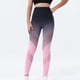 thumbnail image 1 of MKLEKYY Conjunto deportivo para mujer, pantalones de yoga largos ajustados con degradado, pantalones de fitness de cintura alta sin marcas para mujer, 1 of 4