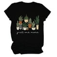 thumbnail image 2 of WEAIXIMIUNG T-Shirt Décontracté à Manches Courtes Col Rond Imprimé Floral pour Femmes Saint-Valentin Tunique d'Été, 2 of 4