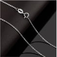 thumbnail image 3 of Collar de plata de ley 925, cadena de clavícula, cadena simple de oro rosa, cadena desnuda, cadena Element con cadena cruzada, 3 of 4