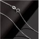 thumbnail image 4 of Collar de plata de ley 925, cadena de clavícula, cadena simple de oro rosa, cadena desnuda, cadena Element con cadena cruzada, 4 of 4