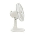 Mainstays 12" 3Speed Oscillating Table Fan, Model FT3013PW, White