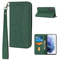 SaniMore Samsung Galaxy S23 Plus 6.6" 2023 Case, Removeable Hand Lanyard, Wallet Cover [Card Slots Cash Pocket] Kickstand Shockprof TPU PU Leather Folio Magnetic Full Protective Shell, Green
