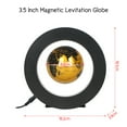 thumbnail image 2 of 3.5 Inch Magnetic Levitation Globe World Map Tellurion with LED Light Round Shape Base for Home Office Desk Decoration Children Educational Gift, 2 of 5