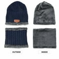 thumbnail image 5 of GZWYHT Beanies,Beanie Hats Hat Scarf Gloves Set Winter Knitted Hat Neck Warmers Driving Gloves Unisex Winter Hats,Hats for Women Navy, 5 of 7