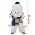 thumbnail image 3 of AYktou Snowman Christmas Decorations 11in Blue Snowman Doll Plush Standing Doll Christmas Ornaments for Fireplaces Home Decoration Children's Gift, 3 of 5