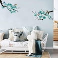 thumbnail image 3 of Blue Plum Blossom Wall Stickers Birds Pastoral Style Wall Decals Ink Style Wall Stickers Decals Tree Branch Wall Decals Art Decor for Bedroom Living Room, 3 of 9