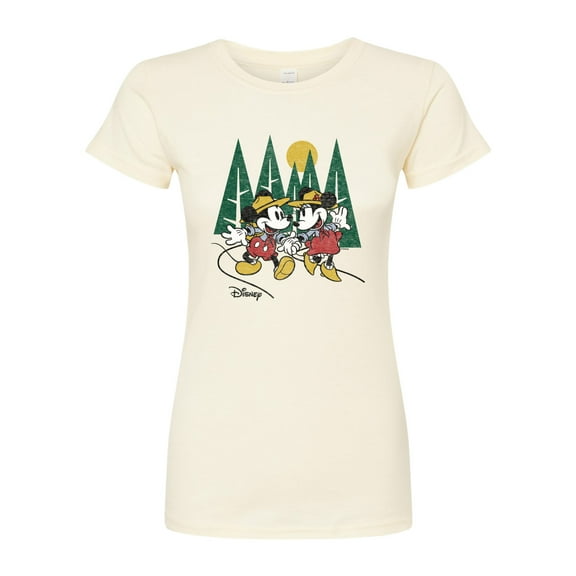 Disney - Mickey & Friends - Minnie Loves Mickey & Camping - Juniors Fitted Graphic T-Shirt