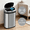 Silver, variant on XF XINFENG  13 Gallon Kitchen Trash Can, Automatic Touchless, Stainless Steel, Home/Office, Waste Bin, Silver, Black Lid