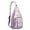 Purple, variant on Fried Egg Sling Backpack – Cute Yellow Breakfast-Themed Crossbody Daypack for Women & Teens – Vintage Toast & Eggshell Foodie Design for Hiking, School, Travel & Everyday Fun