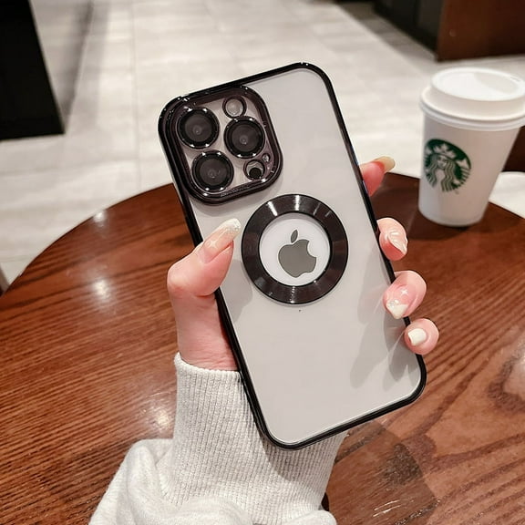 Camera Lens Protector Compatible with iPhone 13 Pro Max Clear Case with MagSafe Magnetic Protective Case for iPhone 13 Pro Max,Black