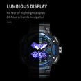 thumbnail image 3 of Findtime Men's Analog Sports Watch Military Watch Outdoor LED Stopwatch Digital Electronic Large Dual Display Waterproof Tactical Army Wrist Watches for Men, 3 of 6
