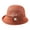 Orange, variant on MEICHEN Women Crochet Knit Cloche Bucket Hat with Pearl Breathable Sun Bucket Hats Elegant Summer Church Hat