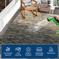 thumbnail image 5 of Garvee 8'x10' Waterproof Outdoor Rugs Modern Solid Plastic Straw Rugs, Reversible Outdoor Camping Carpet for Porch Deck Backyard Balcony, Black Brown, 5 of 7