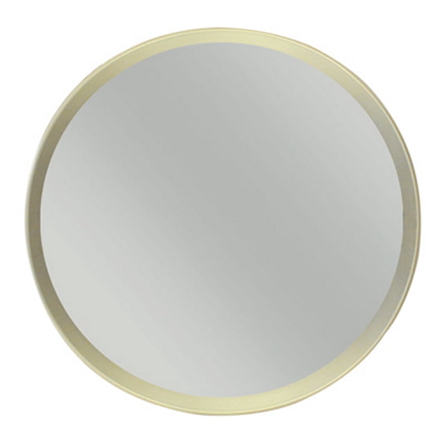 espejo decorativo redondo dorado champagne 65 x 3 cm