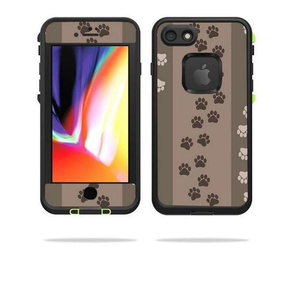 MightySkins LIFIP8-paw prints Skin for Lifeproof Fre for iPhone SE 2020 7 & 8 - Paw Prints