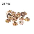 thumbnail image 3 of M8x10mm T-Nuts 4 Pronged Tee Nut Carbon Steel Color Zinc Plating 24 Pack, 3 of 5