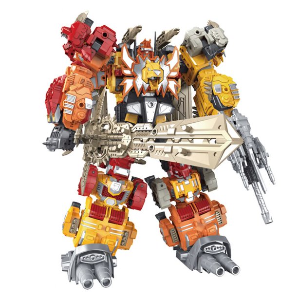 Figura de acción seis en uno de Anime Predaking, Crazy Beast Form, combinación de transformación, ensamblaje de equipo, modelo de Robot, regalos de juguete Fivean unisex