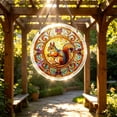 thumbnail image 4 of Guodhu Puzzle Sun Catcher Squirrel Acrylic Mixed Material 100 Pieces 8x10 Inch Window Hanging Rainbow Maker Craft Kit for Kids Adults(multicolour W), 4 of 7