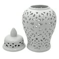thumbnail image 3 of Red Lantern 18" Spiral Lattice Temple Jar - White, 3 of 8