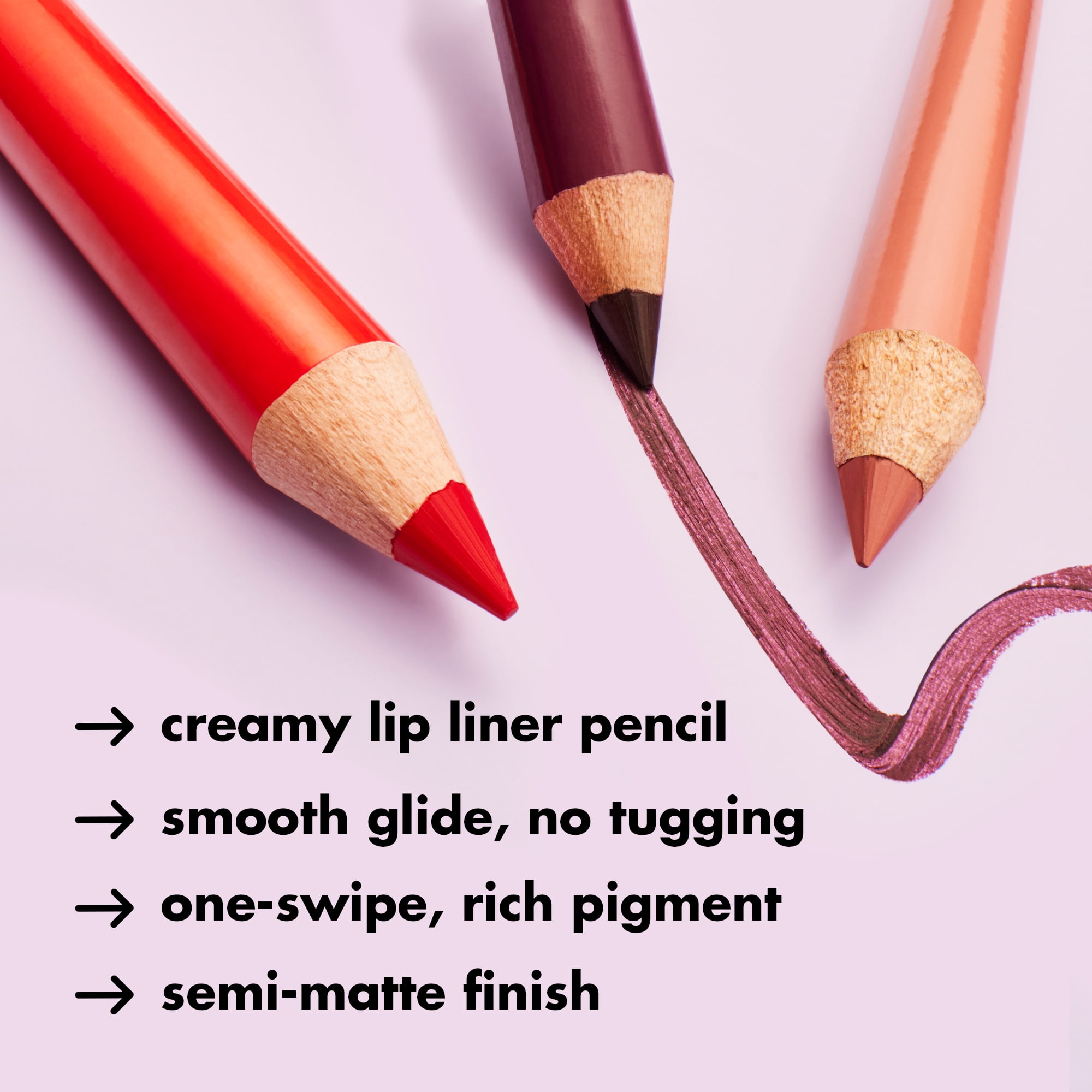 e.l.f. Cosmetics Cream Glide Lip Liner, High Colour Payoff and a Semi-Matte Finish, 1 Count Per Pack, E.L.F.COSMETICS ELF CREAM GLD LIP CN