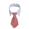 thumbnail image 1 of Piezas de pajarita ajustable para mascota a cuadros negro rojo mascota esmoquin formal traje corbata collar cachorro, 1 of 5