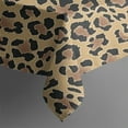 thumbnail image 4 of Brown and Black Leopard Print Rectangle Tablecloth 60"x120",Waterproof Polyester Rectangle Table Cloth, Wipeable Spillproof Polyester Tablecloth for Dining, Camping, Indoor and Outdoor, 4 of 6