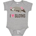 thumbnail image 3 of Inktastic I Love Sloths Girls Baby Bodysuit, 3 of 5