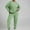 Green, variant on Women 2 Piece Outfits Oversized Crewneck Sweatshirt Tracksuit Jogger Sweatpants Y2K Sweatsuit Set