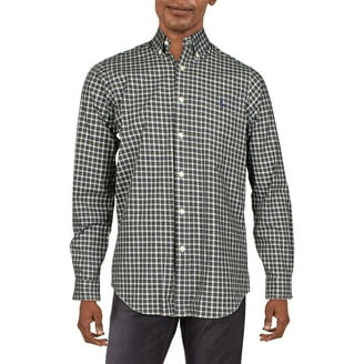 POLO RALPH LAUREN 710548535007: Men's Gingham Oxford Shirt, Blue