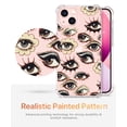 thumbnail image 4 of Beautiful Eyes Clear Case for iPhone 14,Aesthetic Art Design Case for Men Women,Unique Soft Transparent TPU Bumper Case Cover, 4 of 5
