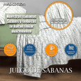 thumbnail image 4 of Juego De Sábana Hotelera Matrimonial Microfibra Premium incluye 4 Fundas De almohada Mod-D15 MELOCOTTON HOGAR, 4 of 5