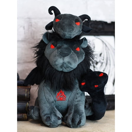 Ebros Greek Myth Chimera Lion Goat Head And Snake Head Tail Luxe Soft Plush Toy