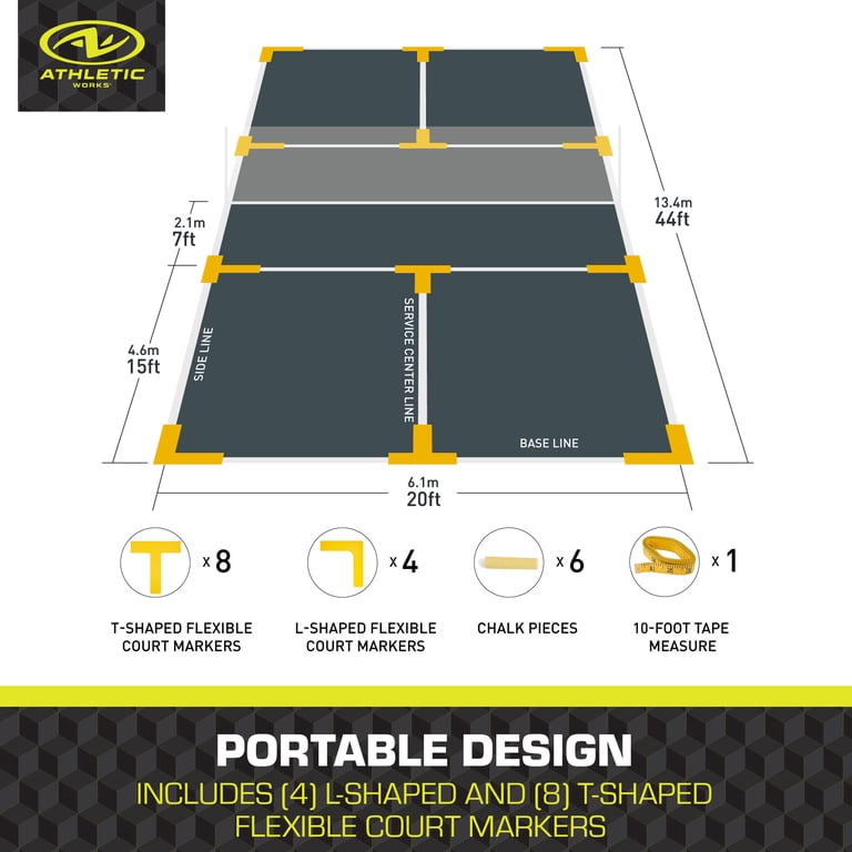 Athletic Works Pickleball Court 12-Piece Marking Kit photo 7