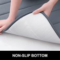 thumbnail image 4 of BAILU Memory Foam Bath Mat 36x24, Ultra Soft and Absorbent Bathroom Rugs, Non-Slip, Machine Wash Dry, Thick Bath Rug Carpet for Bathroom Floor, Sink and Shower, Dark Grey, 4 of 5