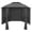 Anthracite, variant on vidaXL 141.7in x 122.8in Pavilion Gazebo, Water-Resistant Roof And Curtains