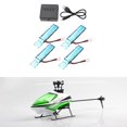 thumbnail image 5 of 4PC 3,7 V 520MAh 30C BateríA Li-Po Mejorada con Cargador USB para XK K110 K110S V930 V977 Piezas de Repuesto de HelicóPtero RC, 5 of 5