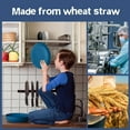 thumbnail image 5 of Teivio 24-Piece Kitchen Wheat Straw Dinnerware Set, Service for 6, Dinner Plates, Dessert Plate, Cereal Bowls, Cups, Unbreakable Plastic Outdoor Camping Dishes, Dark Blue, 5 of 6