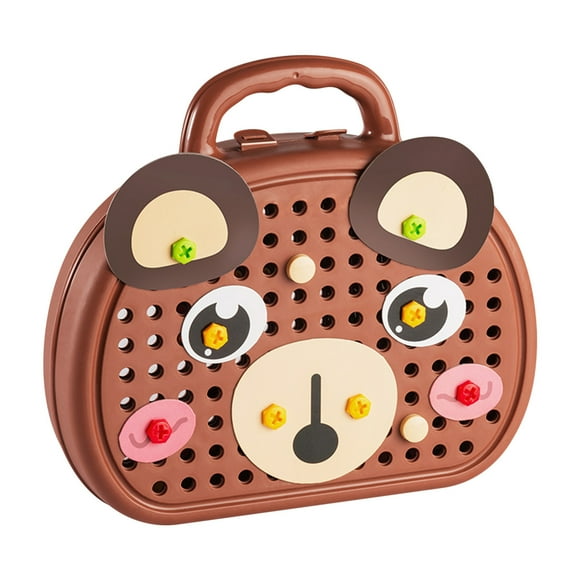 Birdeem Addition Facts Math Wheel Tool Box with Toy Electric Drill Screwdriver Tool Set Educational Preschool Education Activity Toys for Children