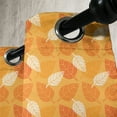 thumbnail image 4 of Ambesonne Burnt Orange Grommet Curtain, Foliage Nature Theme, 50" x 54", Burnt Orange Orange, 4 of 6