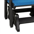 thumbnail image 3 of Bed Bath & Beyond Resin Patio Furniture Set with Gliders and Table, Black & Blue, 3 of 6