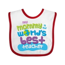 Inktastic Teacher Mommy for Son Boys or Girls Baby Bib