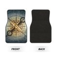 thumbnail image 2 of Balery Vintage Compass Juego de 4 Alfombrillas para Auto, Revestimientos de Caucho Resistente, Diseño Antideslizante, 2 of 7