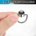 thumbnail image 4 of Uxcell Camera Neck Strap D Ring Screw Holder 1/4", 2Pcs Metal Camera Screws, Silver, 4 of 7