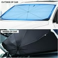 thumbnail image 3 of Top10 Racing Car Front Windshield Sun Shade Umbrella - Foldable Car Umbrella Sunshade Cover UV Protection & Heat Insulation ,M, 3 of 9