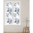 thumbnail image 2 of Window Privacy Film Spring Botanical Stained Glass Window Film Decorative Sun Block Window Cover Eucalyptus Leaves Hydrangea Summer Window Clings Static Adhesive Sticker for Bathroom 29.5"x118", 2 of 7