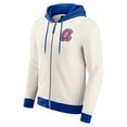 thumbnail image 2 of Men's Darius Rucker Collection by Fanatics  Cream Atlanta Braves Polar Fleece Full-Zip Hoodie, 2 of 6