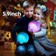 thumbnail image 5 of Liangnv Lámpara de luna Lámpara de galaxia 5,9 pulgadas 16 colores Luz de luna LED 3D, control remoto y táctil Lámpara de lava Luz de noche de luna Regalos para niñas, niños, muj, 5 of 5